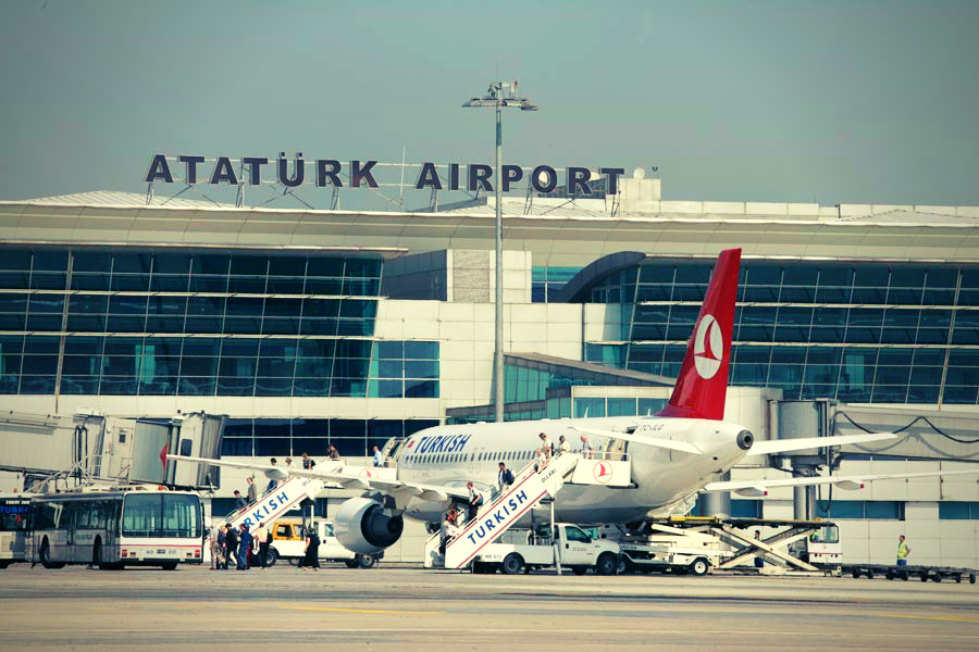 Ataturk Airport International Terminal Steel Roof Structure